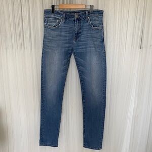 Mavi Men's Blue Jeans Slim Straight “The Tailors” Medium to Light Wash 34”x34”